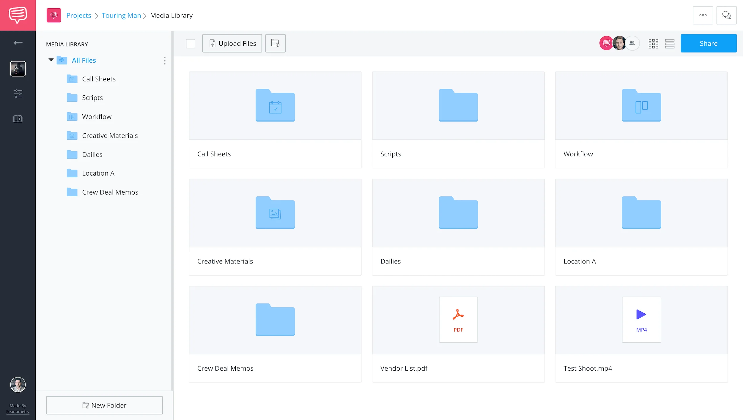 File Sharing - Film Production Media Manager - StudioBinder File Sharing - Film Production Media Manager - StudioBinder